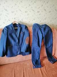 Піджак та брюкі джинс для підлітка 10-12років
