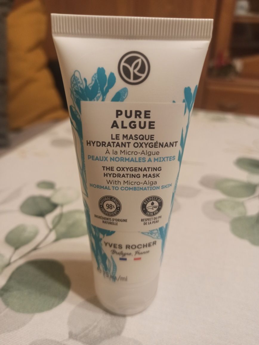 Maska nawilżająco - dotleniająca Pure Algue Yves Rocher