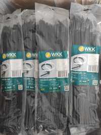Кабельні стяжки 370х4,8мм WKK поліамід чорний