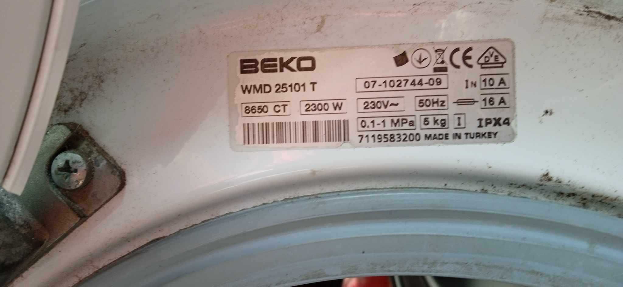 Pralka automatyczna BEKO A+A  5kg ( na cześci)