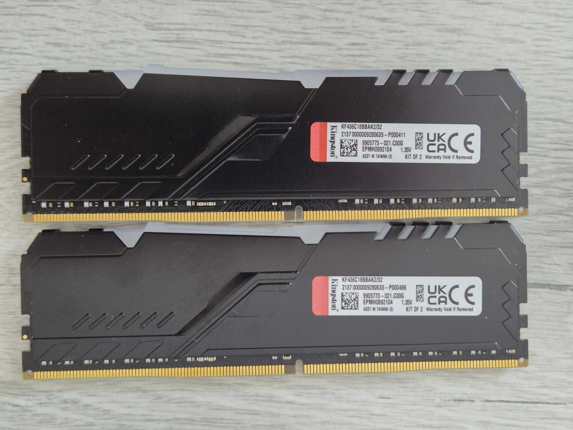пам'ять DDR4 32GB Kit (2x16) 3600MHz Kingston FURY RGB. Trade-in