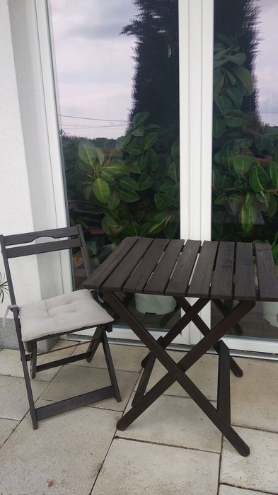 Stolik i krzesło na balkon, taras
