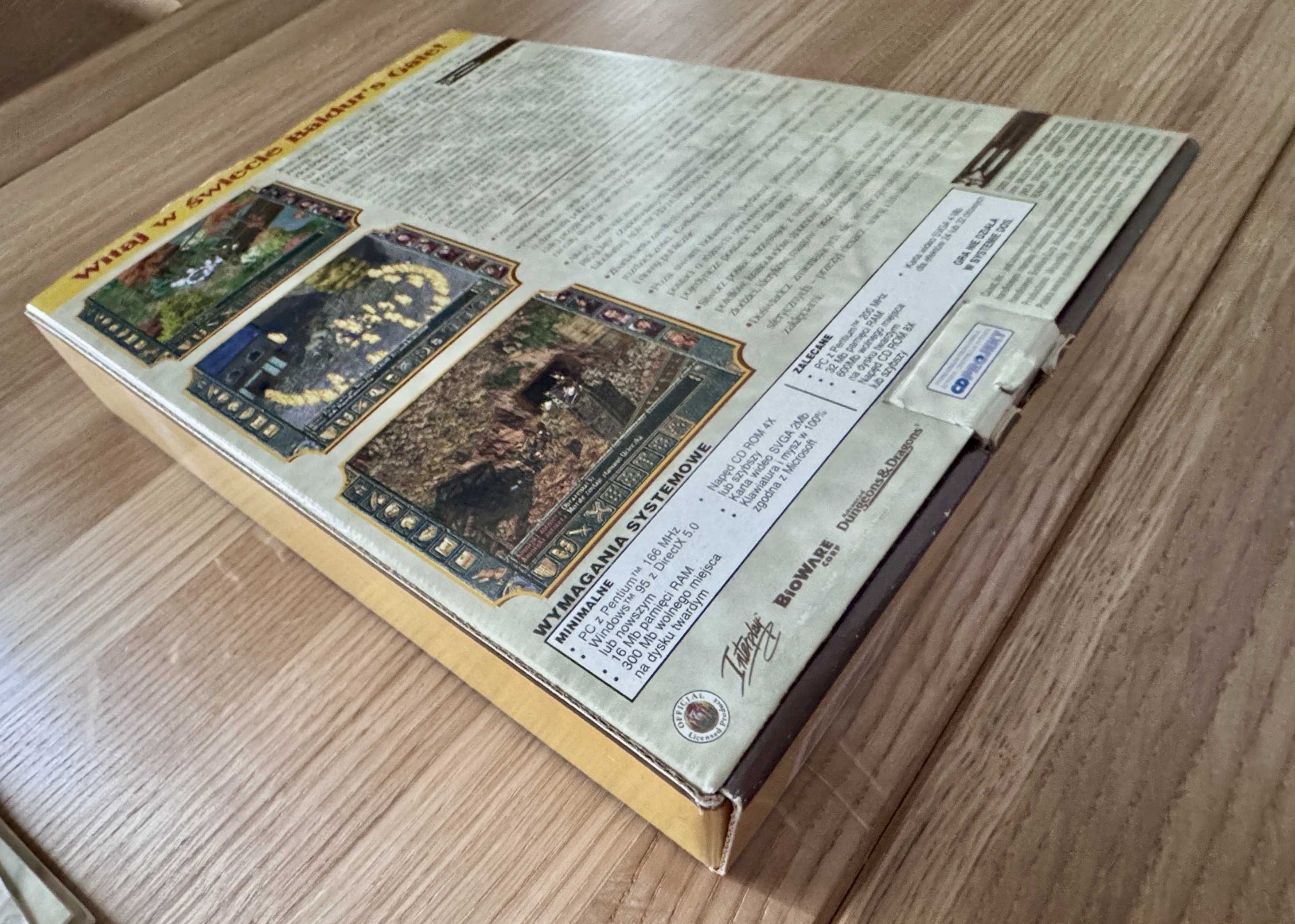 Gra PC BALDUR'S GATE 1 Big Box PL 25-letni unikat