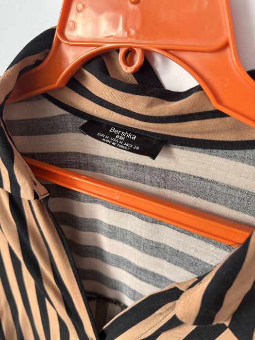 подовжена сорочка в полоску