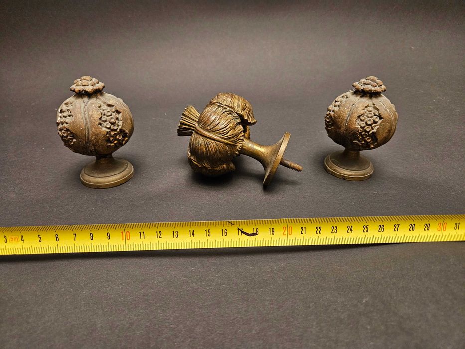 Mosiężne kulki do szafy łóżka zegara antyk