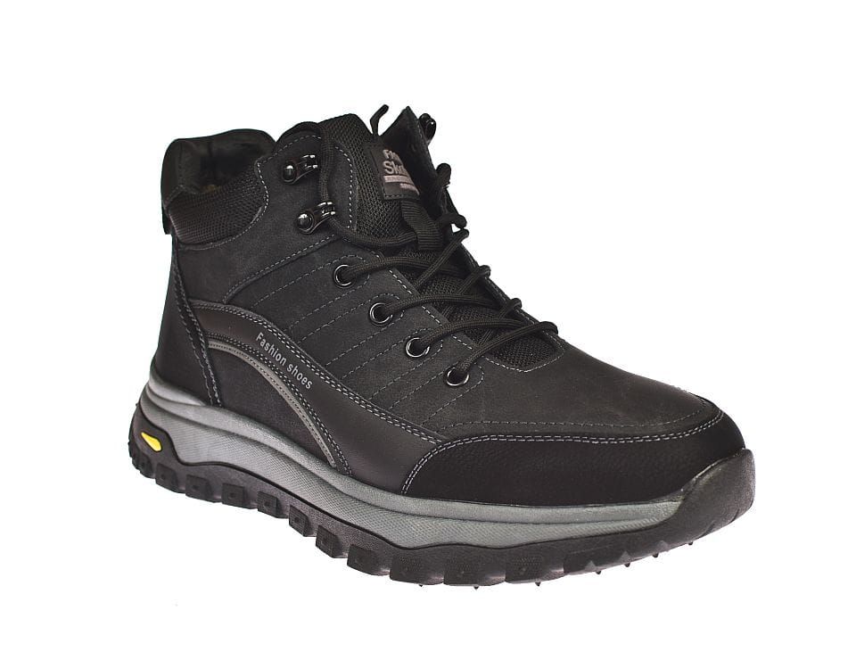 Buty trekkingowe trapery na suwak męskie wysokie 0728 bk rozm. 40