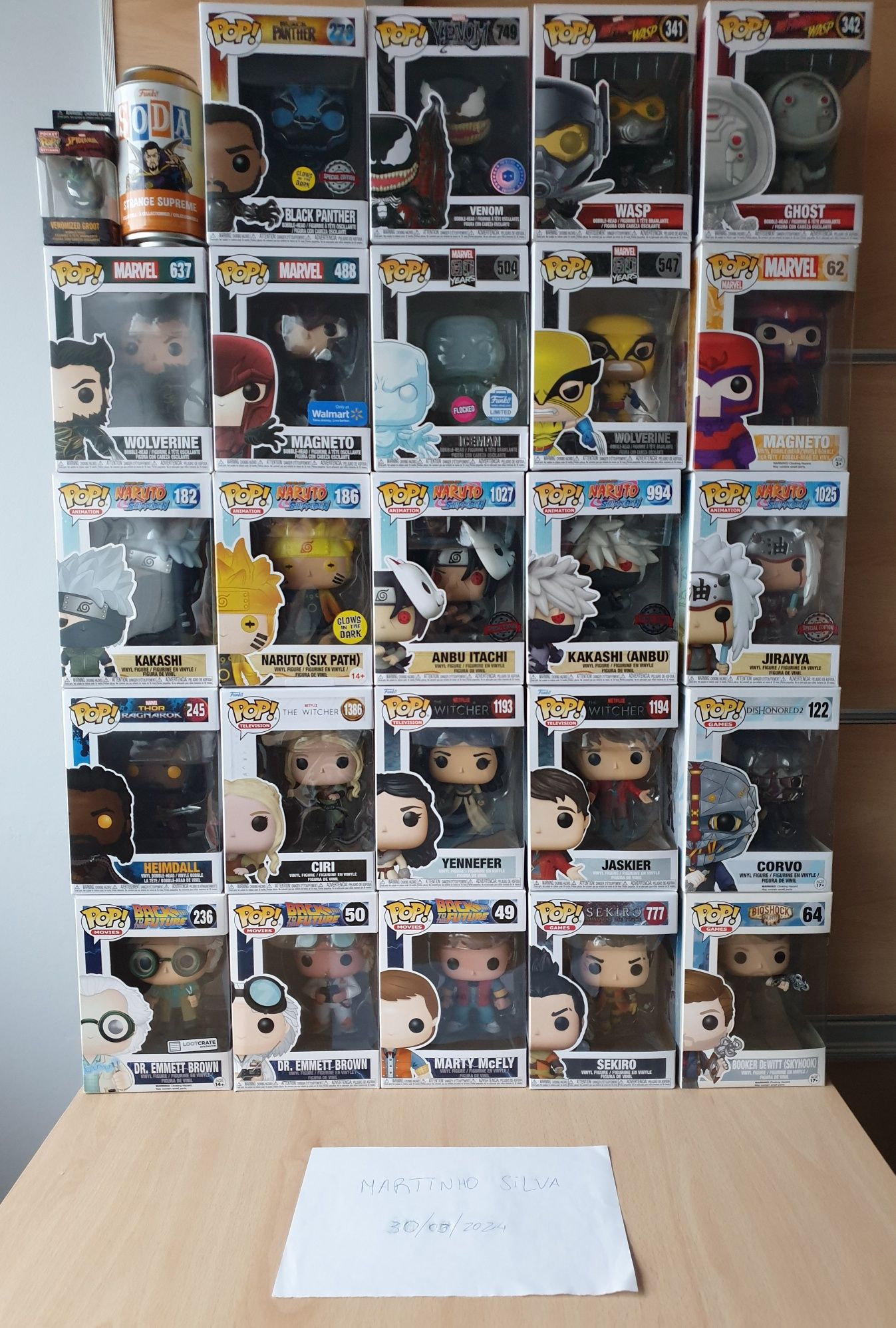 Funko Pop Marvel, Naruto, Games