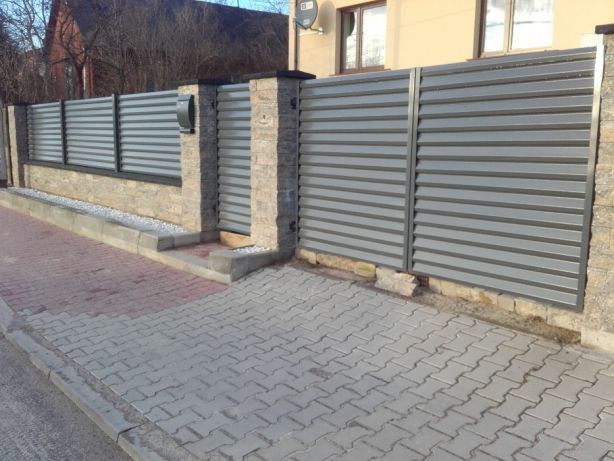 Brama przesuwna  panelowa ocynk malowana proszkowo komplet ,automatyka