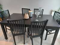 Mesa jantar BJURSTA + 6 cadeiras NORRNAS