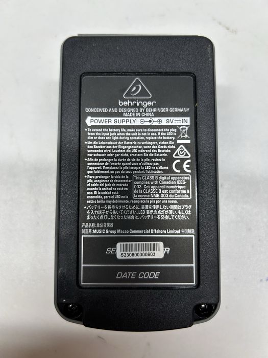 Гітарна педаль Behriger UO300 Ultra Octaver