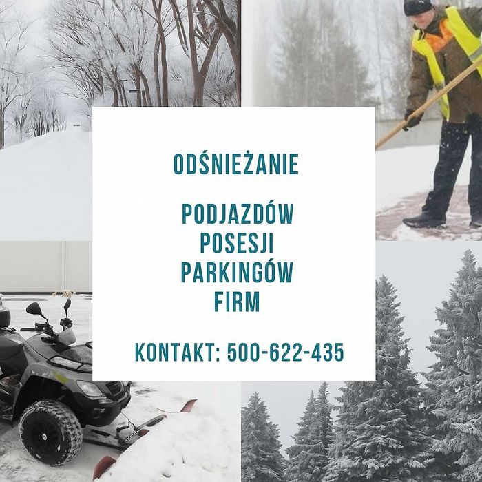 Odśnieżanie Parkingów i posesji quadami/samochodami