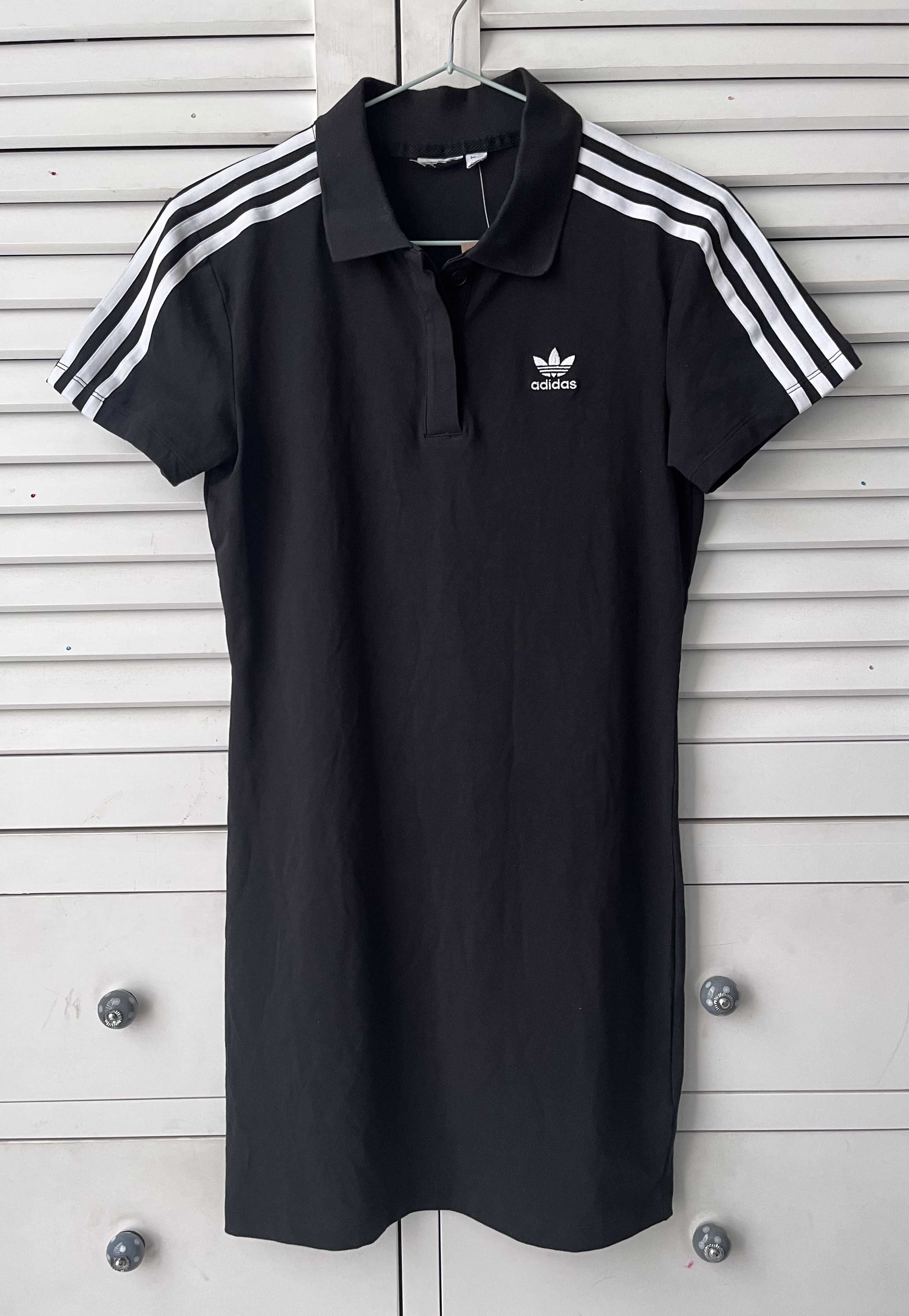 ADIDAS Originals mini sukienka polo paski LOGO XS