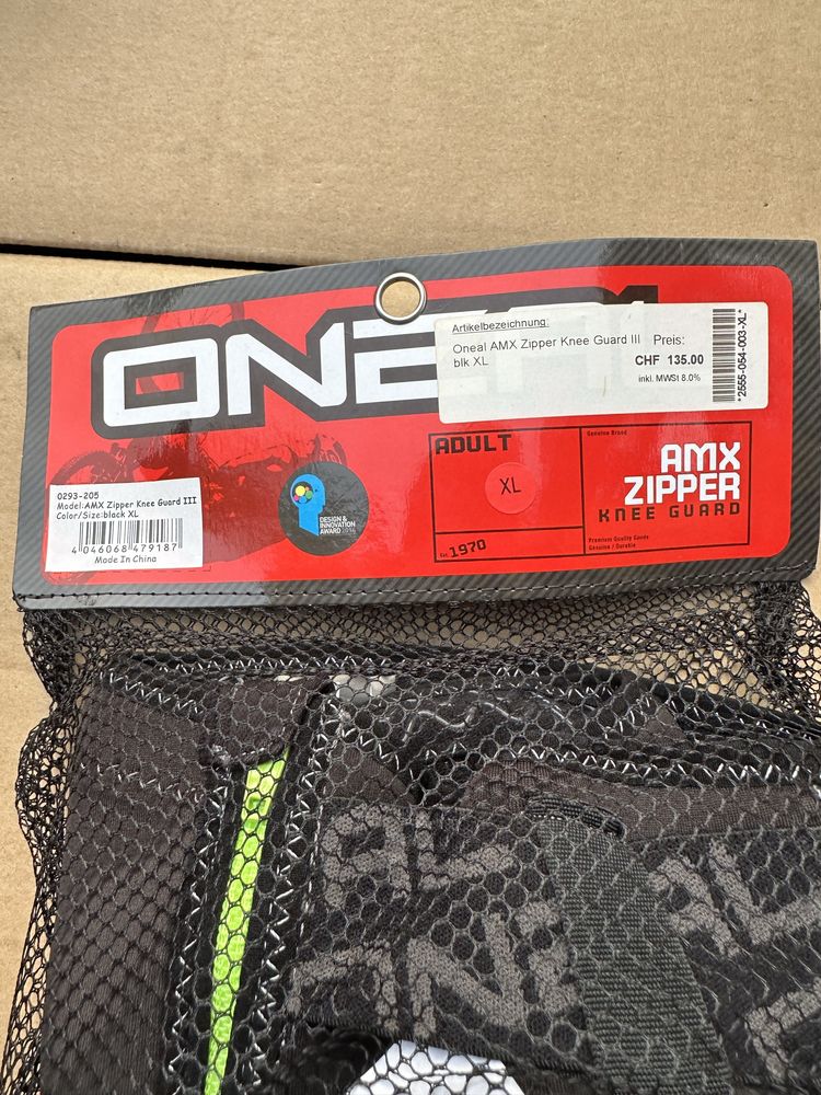 Ochraniacz kolan O'Neal AMX Zipper Knee Guard III rozm. XL -50% ceny