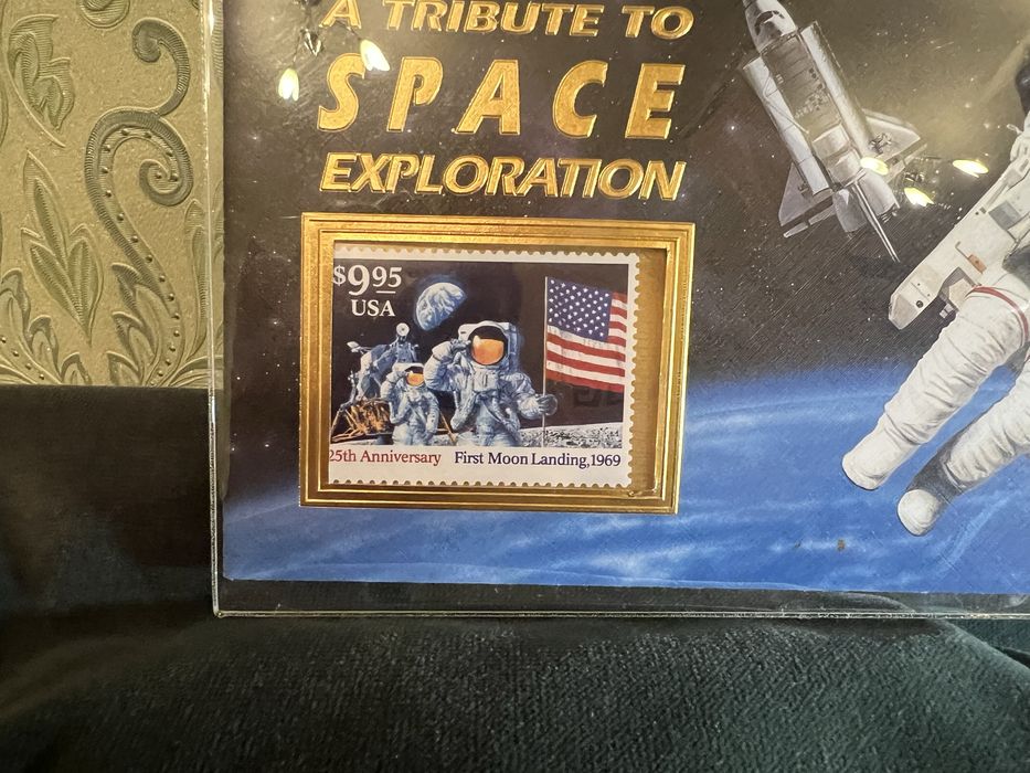 Поштова марка США висадка на луну