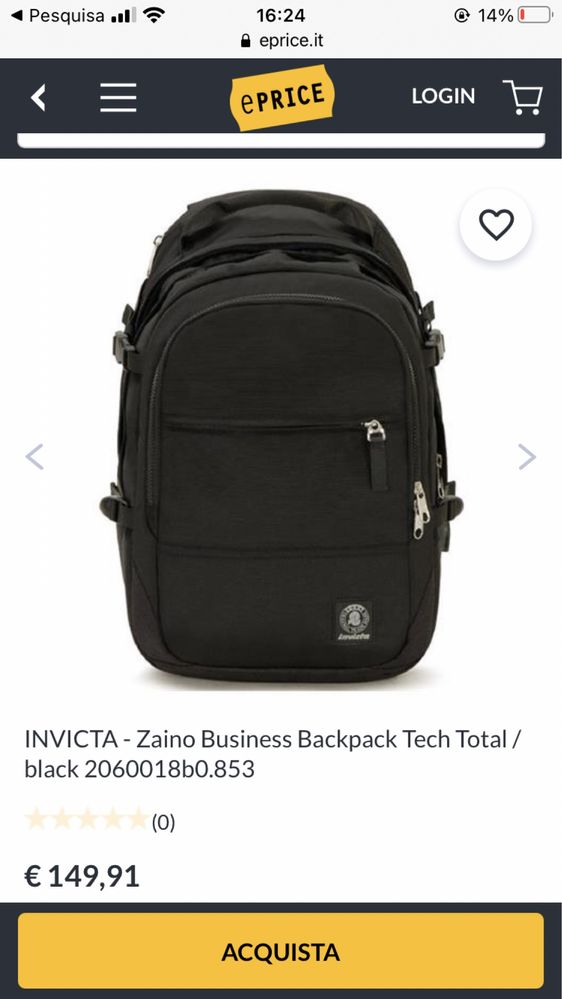 Mala/saco/mochila msrca Invicta