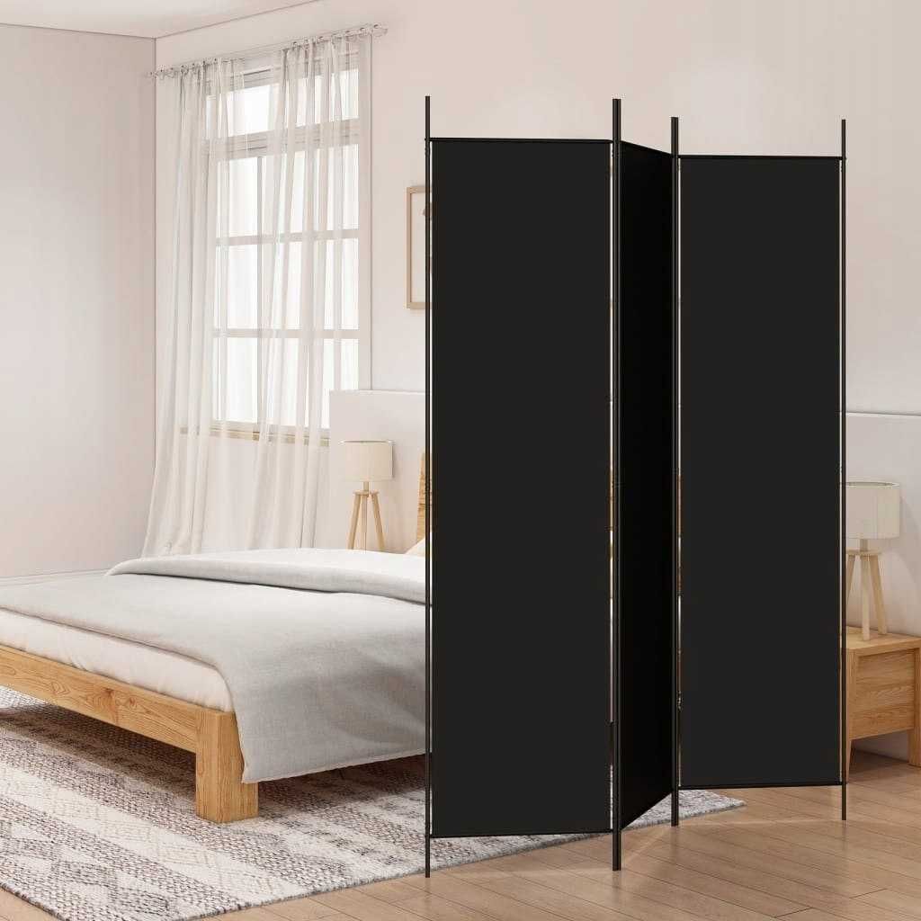 Lumarko Parawan 3-panelowy  czarny  150x200 cm