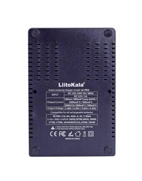 Универсальное зарядное устройство LiitoKala Lii PD4 АА, ААА,18650,Li