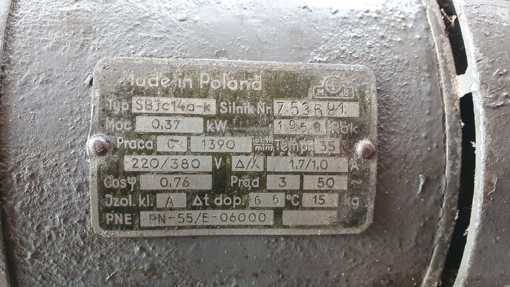 Silnik 1 lub 3 fazowy ze sprzęgłem