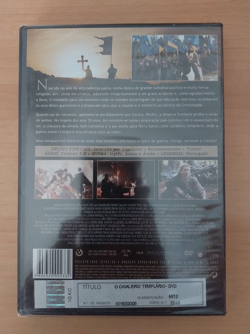 DVD NOVO / Original / SELADO - O Cavaleiro Templário