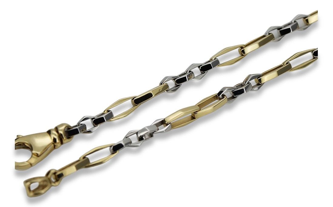 Łańcuszek z żółtego białego złota 14k 585 Ankier cc085yw 70g Warszawa