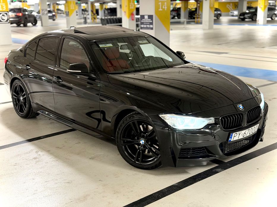 BMW Seria 3 MPakiet MSport **287HP** śliczna czarna ORI Z VIN zamiana
