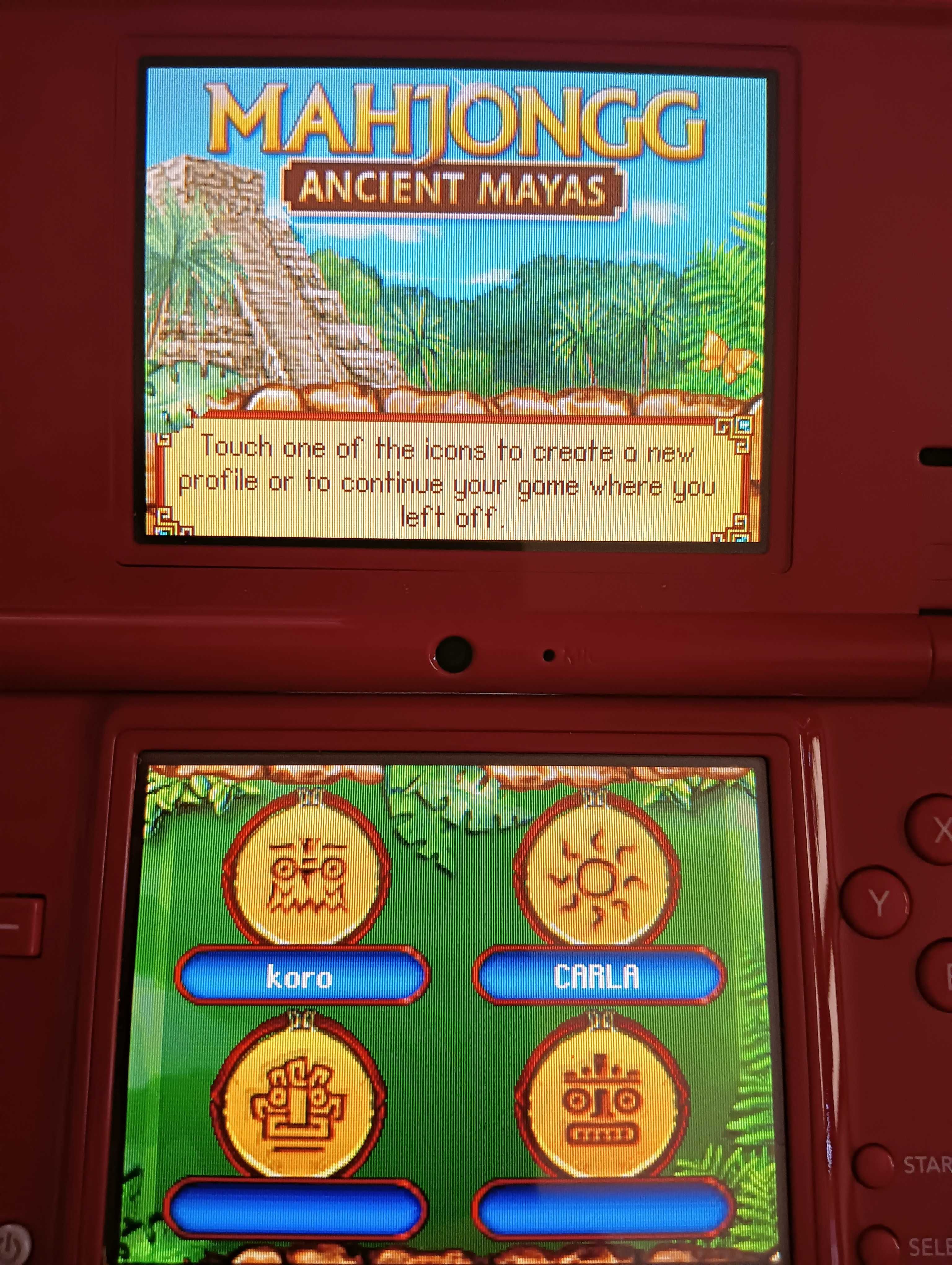 mahjongg ancient mayas nintendo ds