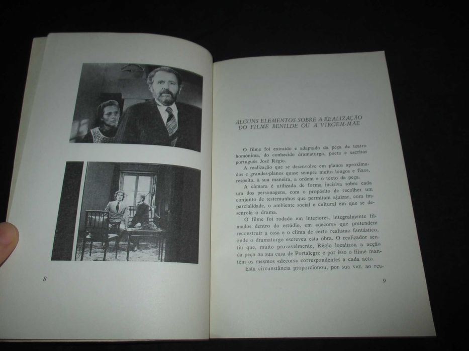 Livro Benilde ou A Virgem-Mãe no filme de Manoel de Oliveira Régio