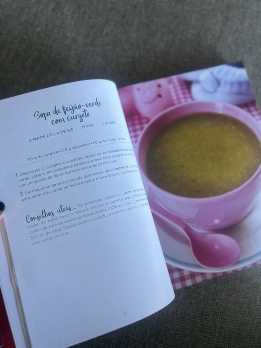 2 Livros receitas a partir dos 4 meses