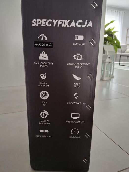 Nowa hulajnoga elektryczna Frugal Stout – nieużywana!