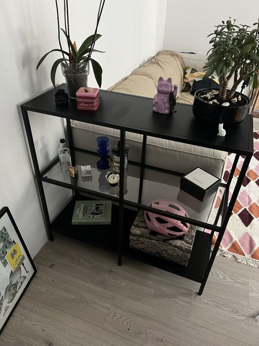 Szafka regal metalowa czarna VITTSJÖ ikea
