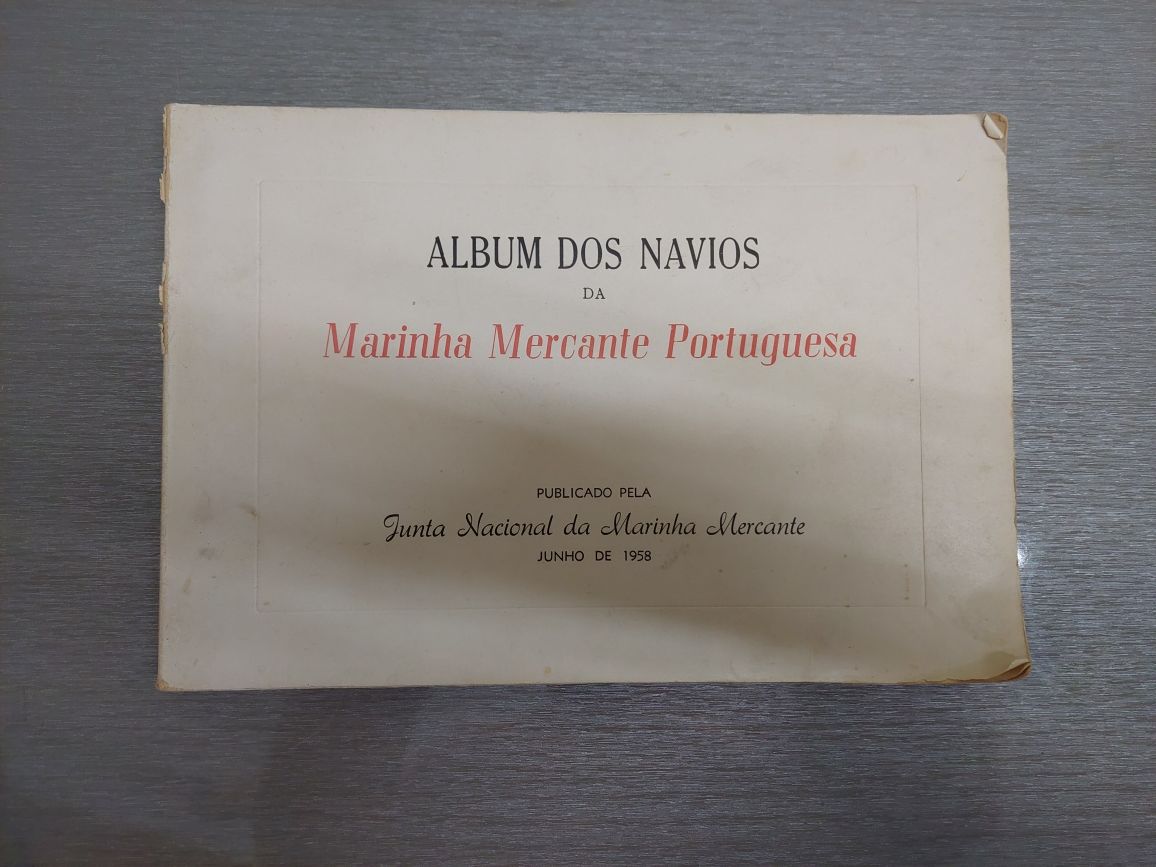Raro livro abum navios marinha mercante  portuguesa