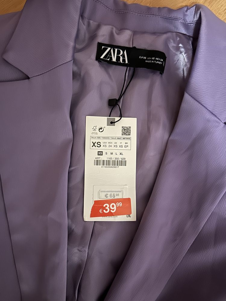 Zara піджак жакет фіолетовий