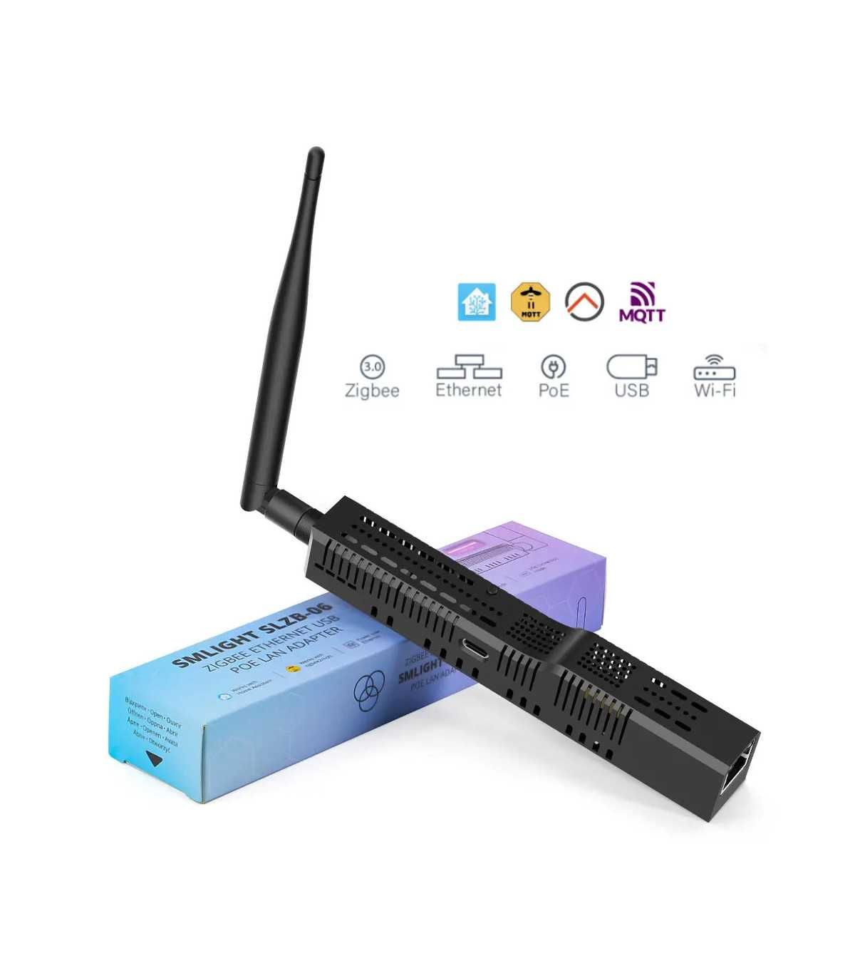 SLZB-06 Adapter Zigbee CC2652P Ethernet PoE USB LAN WIFI