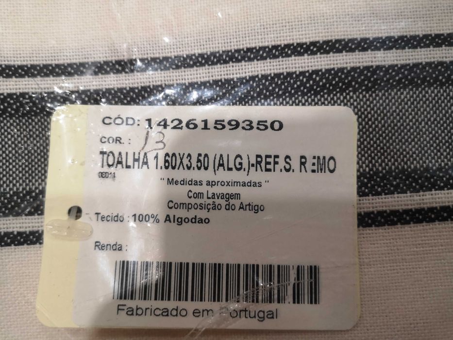 Toalha de Mesa nova, 100% algodão, 3,50x1,60