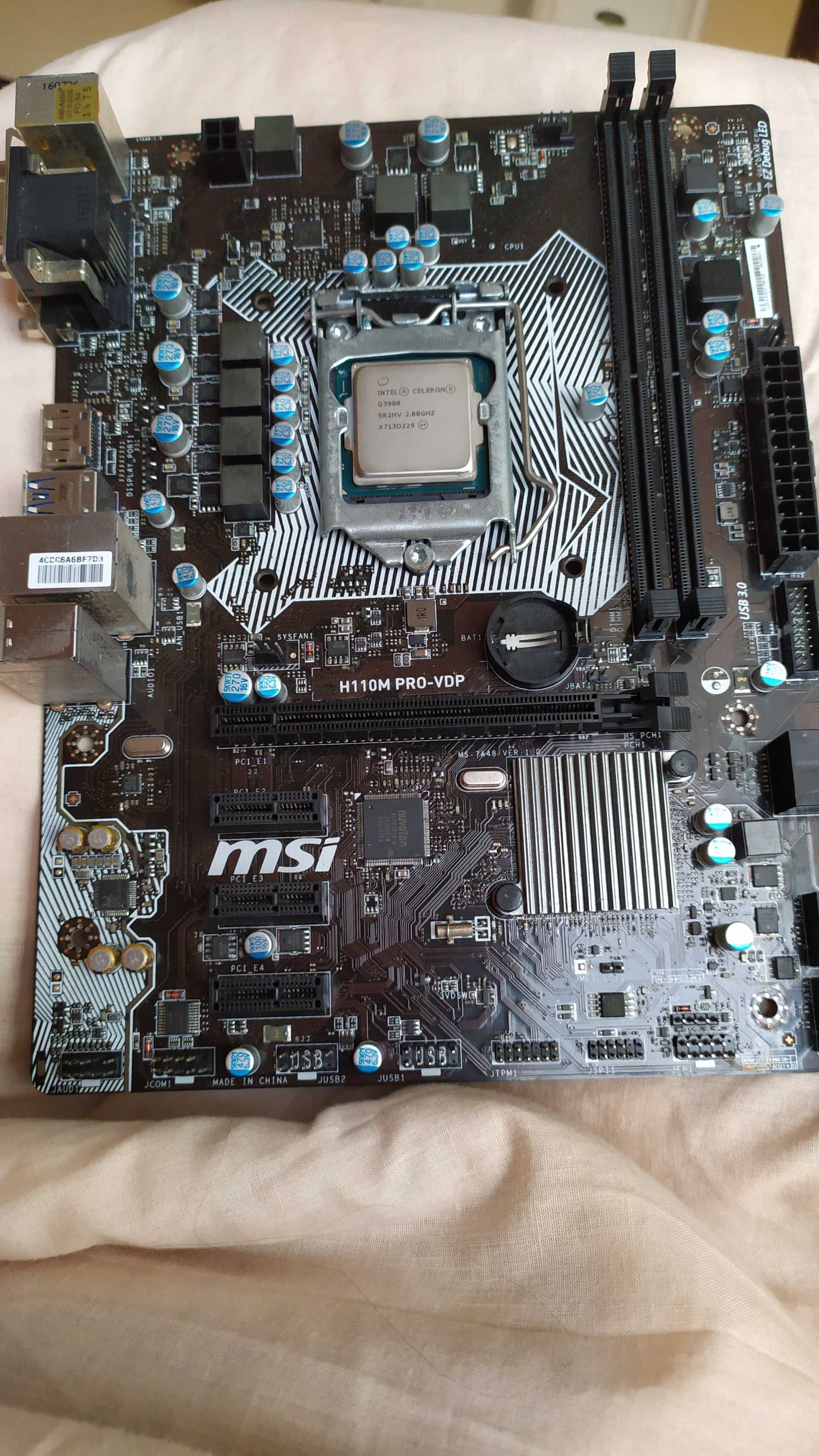 Материнська плата msi h110m pro-vdp