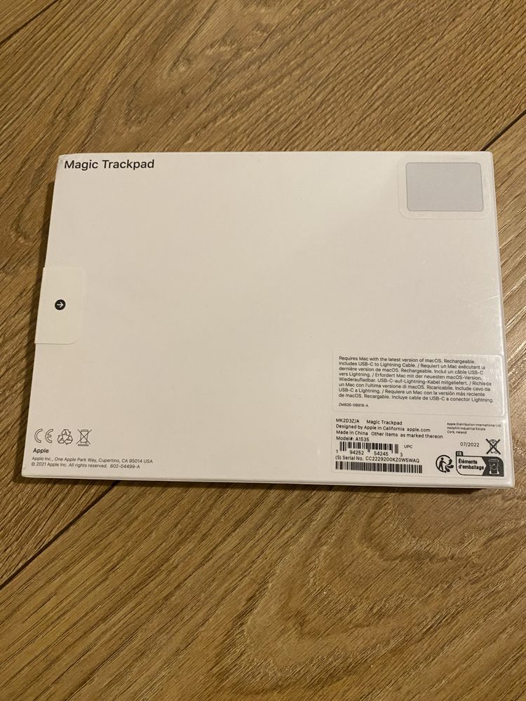 Magic trackpad Apple 2022 (MK2D3Z/A) nowy, nigdy nie otwierany