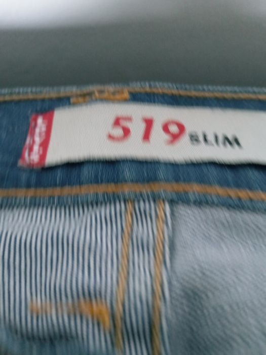 Jeansy meskie granat slim Levis Strause 30\34WL