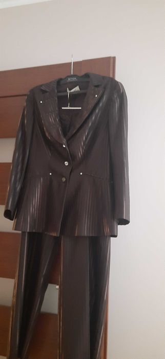 Marynarka i spodnie eleganckie, super się układają, 34/36,