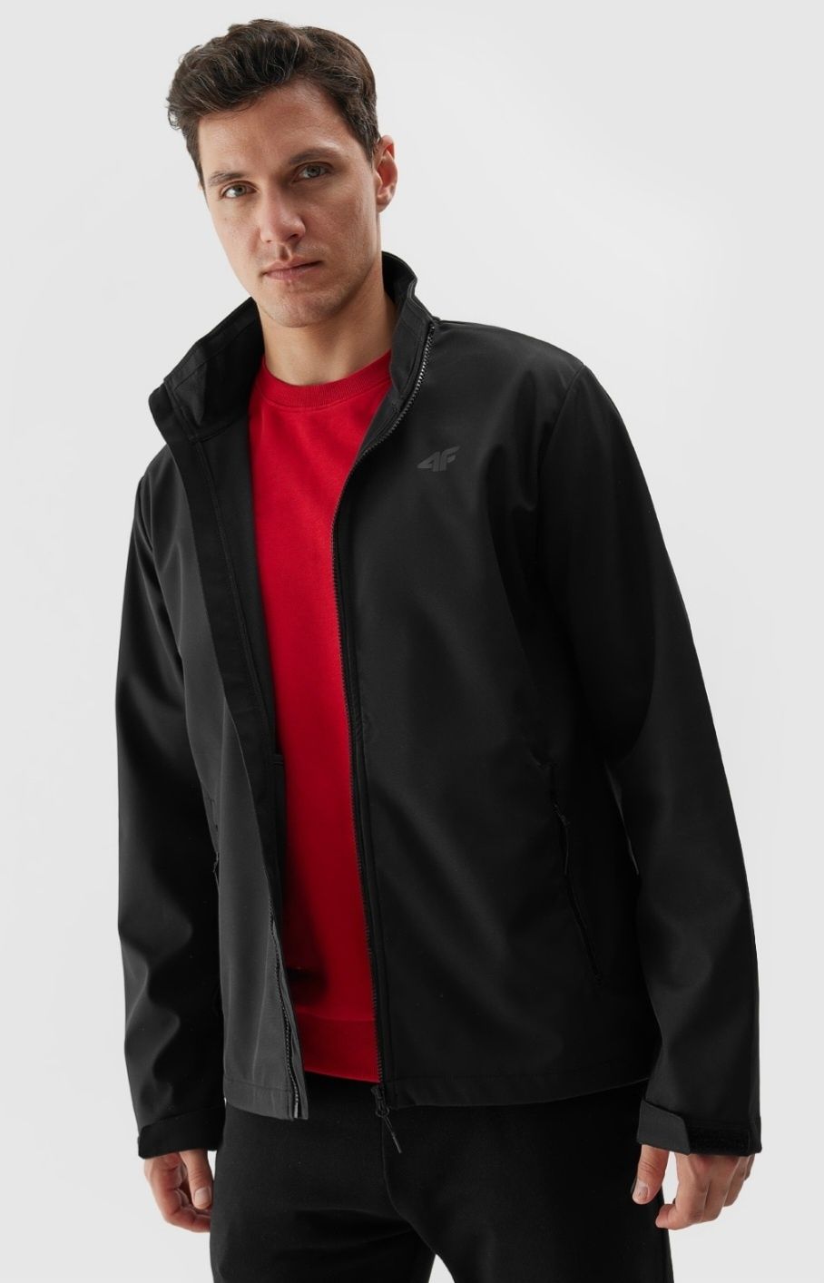 Męska kurtka przeciwwiatrowa bez kaptura typu softshell r. XL