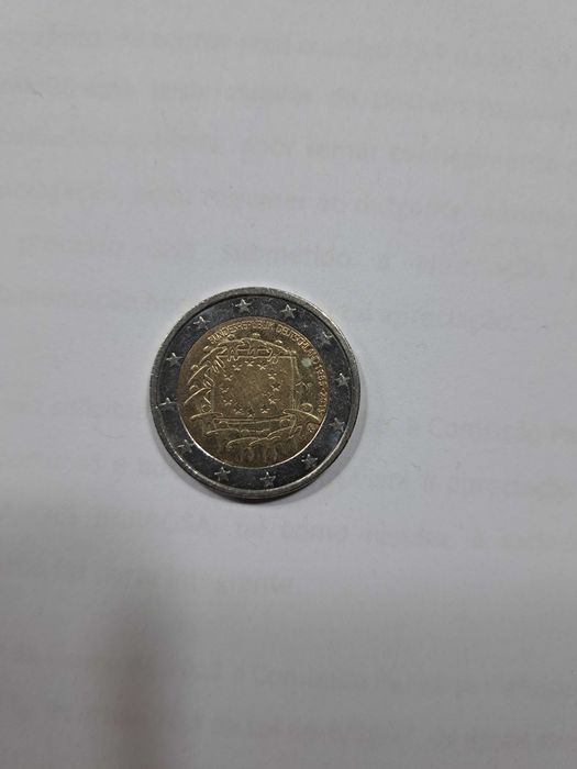 Moeda 2 euros alemanha comemorativa 30anos UE