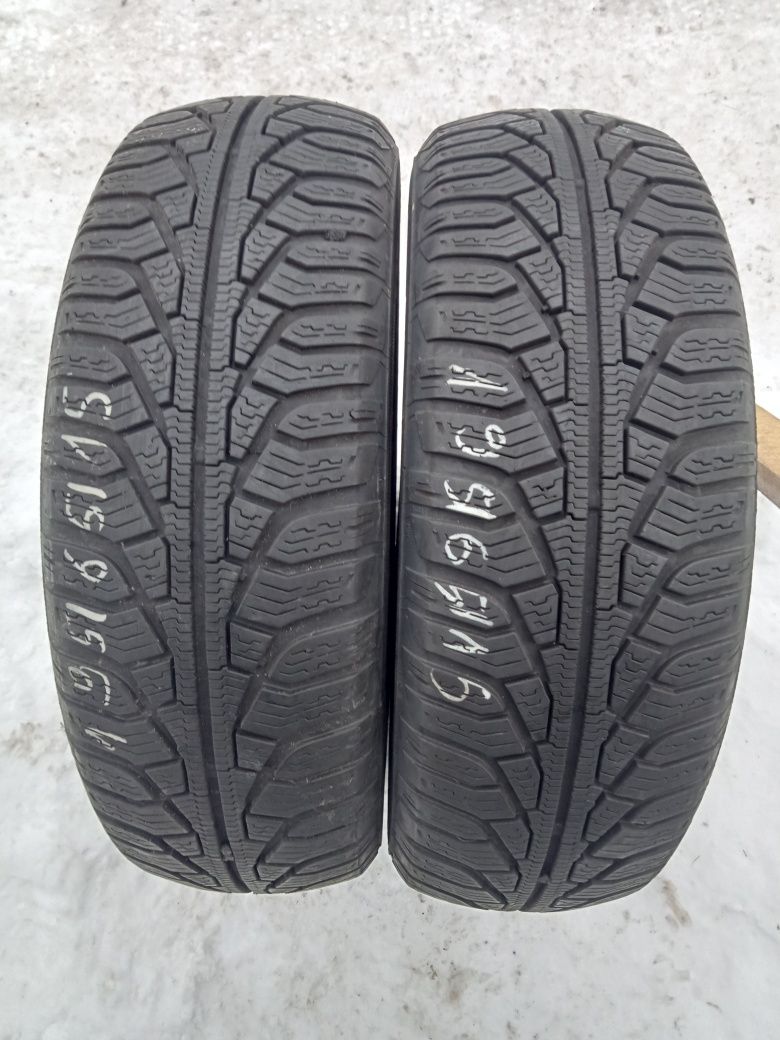 2x Opony Używane Zimowe 185/65R15 Uniroyal