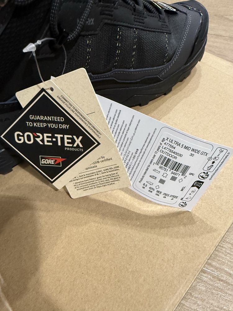 Ботинки оригинал Salomon X Ultra 5 mid wide gtx