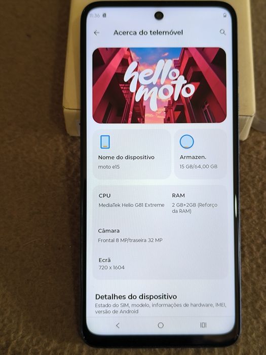 Smartphone Motorola Moto E15 (com garantia)