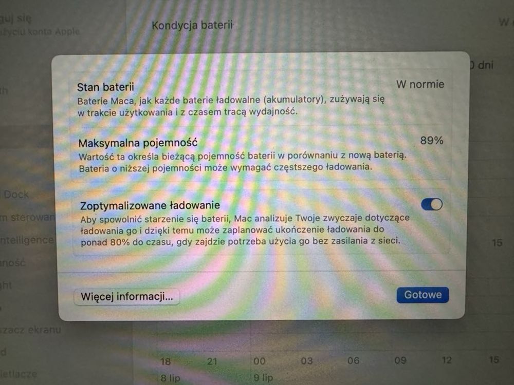 Apple Macbook Air (M1 2020) model A2237, 13,3 cala, 16GB RAM, 256SSD