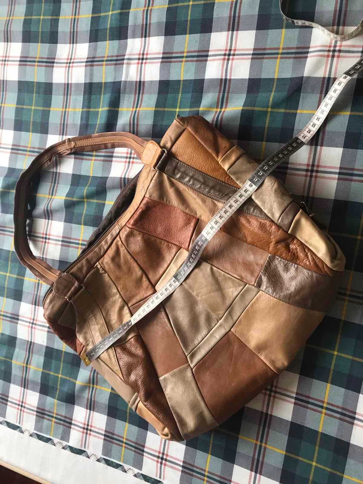 Женская кожаная сумка шоппер.