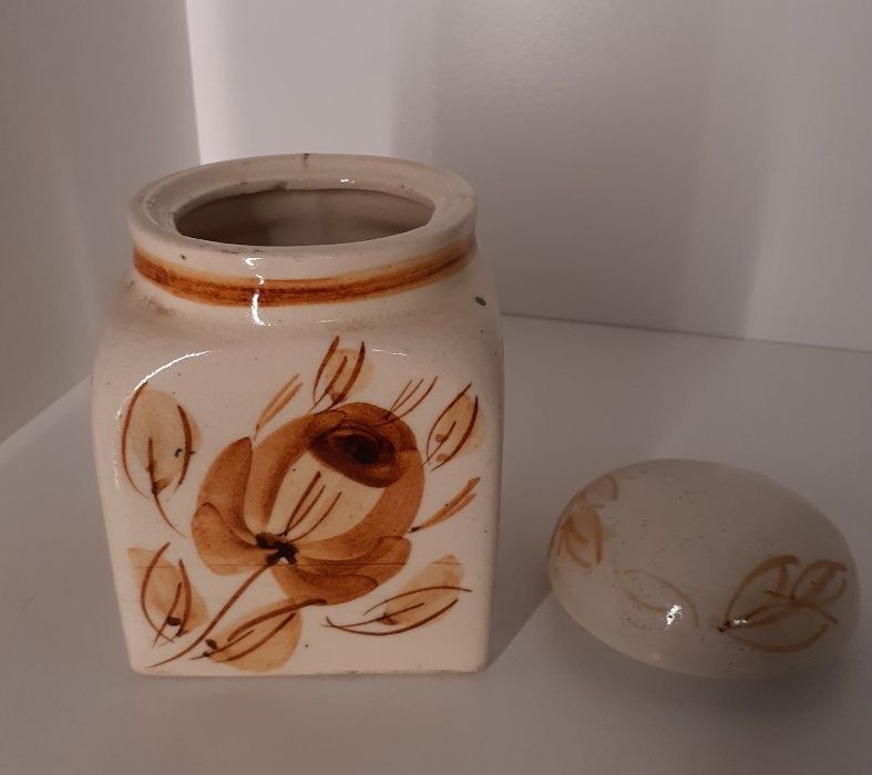 Pojemnik ceramiczny porcelana cukiernica stara prl vintage starocie