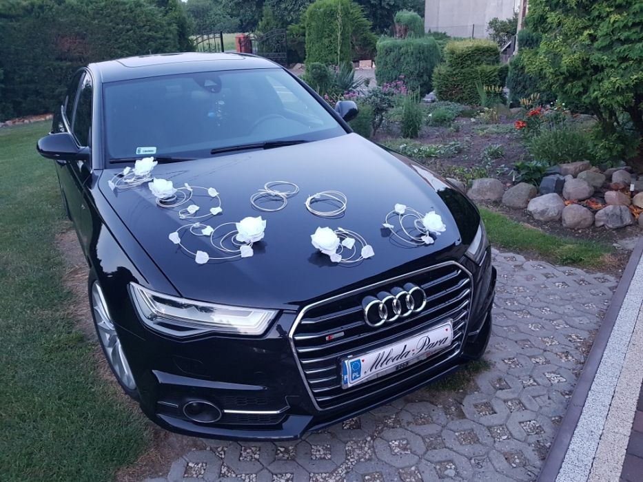 Auto do ślubu Samochód na wesele Audi A 6 c7 s line matrix 2016 r.