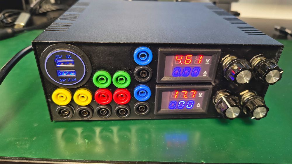 Zasilacz laboratoryjny 400W 0-30V 3.3, 5, 12, USB, zapalniczka 12V DIY