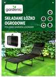 Składane Łóżko Ogrodowe Leżanka Rozkładana Połówka + Poduszka