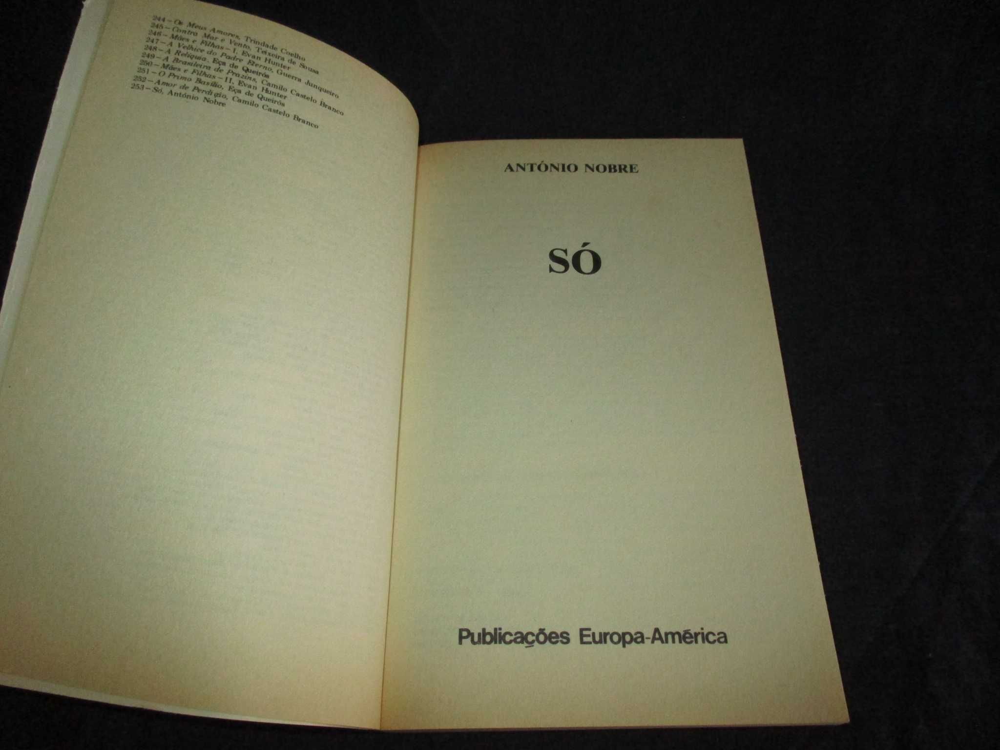 Livro Só António Nobre Bolso Europa-América 253